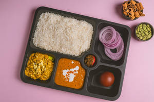 Chicken Bharta, Dal Makhani, Meetha Thali