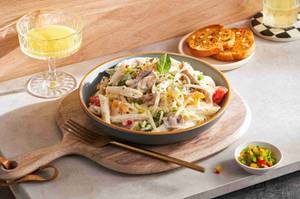 Italian Pasta Alfredo Non-veg