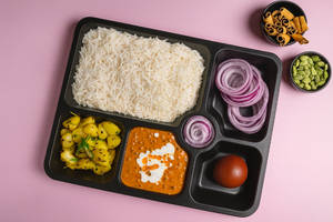 Mixed Veg, Dal Makhani, Meetha Thali