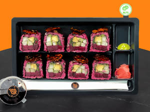 BLT - Beetroot, Lotus Stem, Togarashi Sushi