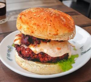 Roasted Pork Cheese Burger