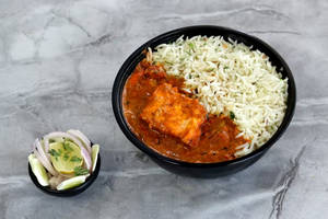 Jeera Rice With Paneer Butter Masala