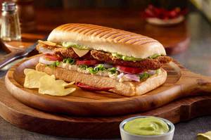 Fried Chicken Panini Sandwich