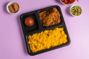 Basanti Pulao, Chicken Kosha, Meetha Thali
