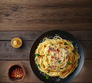 Veg Cheesy Spaghetti 