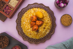 Boneless Chicken Tikka Biryani  [4 Pcs Tikka]