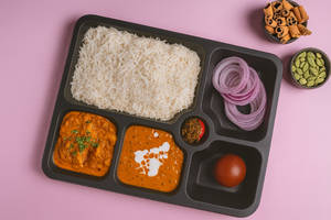 Chicken Tikka Masala, Dal Makhani, Meetha Thali