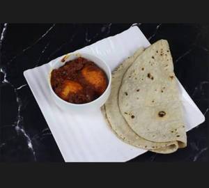 3 Tawa Roti With Egg Kosha [2 Pieces]