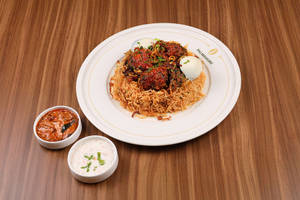 Chicken 65 Biriyani (boneless).