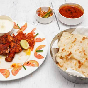 Quarter Shawai Chicken + 2 Kubz / 2 Kp/2 Chapathi + Maynz+salad