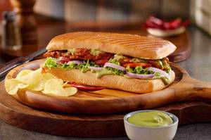 Ghee Roast Chicken Panini Sandwich