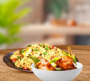 Chilli Chicken and Chicken Fried Rice
