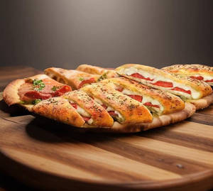 Red Paprika & Chicken Tikka Stuffed Garlic Bread