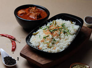 Neychoru - Nadan Chicken Curry Combo