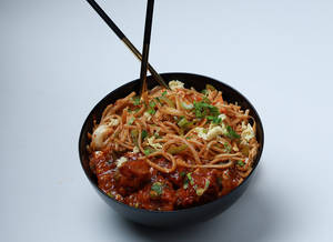 Schezwan Egg Noodle -schezwan Chicken Combo