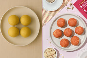 Sugar Free Laddu Box - Besan Laddu + Motichoor Laddu
