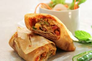 Mashroom Tikka Roll