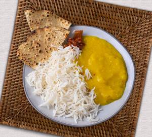 Homemade dal with rice