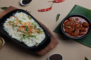 Neychoru - Nadan Beef Curry Combo