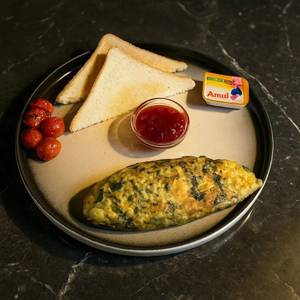 Mushroom Spinach Feta Omelette