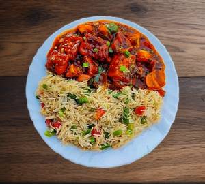 Chicken dum Briyani and extra 2 pcs chicken