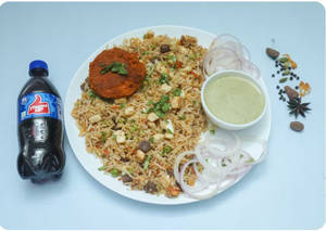Veg Combo (1h Veg Biryani+1 Veg Kabab+250ml Coke)