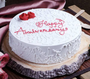 Annivasary Vannila Cake [ 1 Pound ]