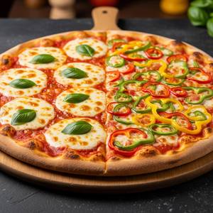Double Cheese Margherita With Capsicum Pizza"7inch"