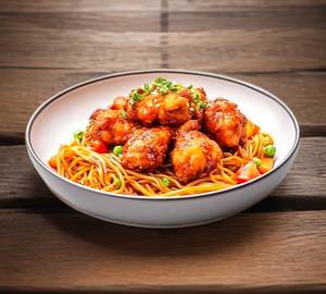 Veg Noodles with Chilli Gobhi