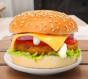 Cheese Aloo Tikki Burger