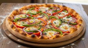 Capsicum Onion Pizza