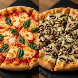 Double Cheese Margherita With Mushroom Pizza"7inch"