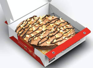 Walnut Brownie Waffle Cake [Single Layer]