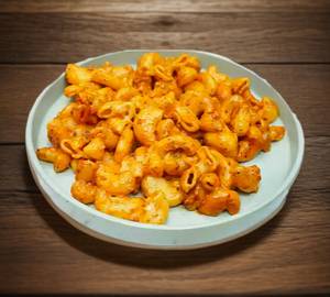 Veg Spicy Macaroni Red Sauce Cheese & Vegetables