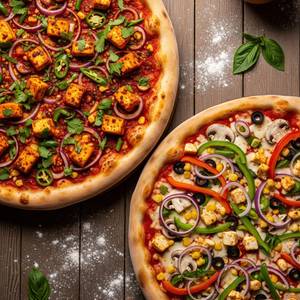 Punjabi Paneer Pizza With Farm House Special