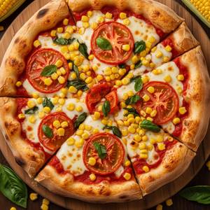 Corn Tomato Pizza