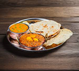 Butter roti thali