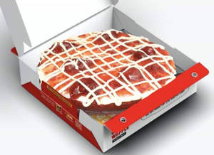 Red Velvet Strawberry Cream Cheese WaffleCake [Single Layer]