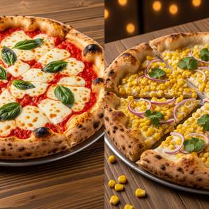 Double Cheese Margherita With Corn Pizza"7inch"