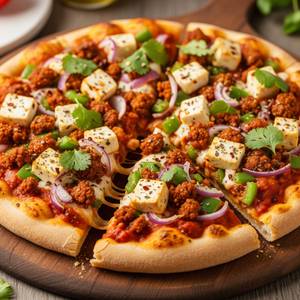 Soya Masala Paneer Pizza