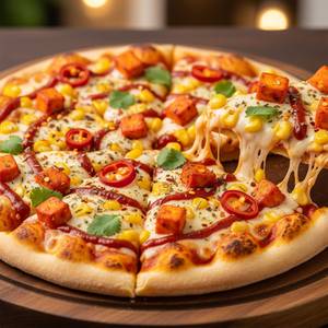Spicy Corn Paneer Pizza