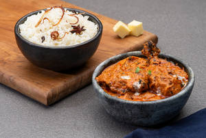 Butter Chicken Masala With Ghee Rice