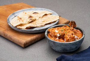 Butter Chicken Masala With Butter Rotti