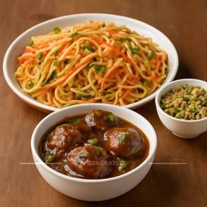 Veg Manchurian Noodles Combo