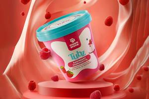 Raspberry Pannacotta Ice Cream Tub 100 Ml