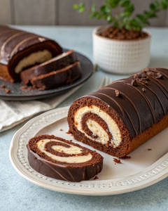 Chocolate Choco-chip Swiss Roll