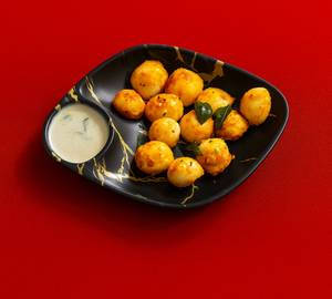 Button Idli Fried (12 Pieces) with Chutney