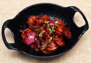 Mushroom Manchurian Dry