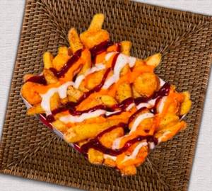 Chicken loaded fries