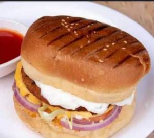 Veg cheese grilled burger